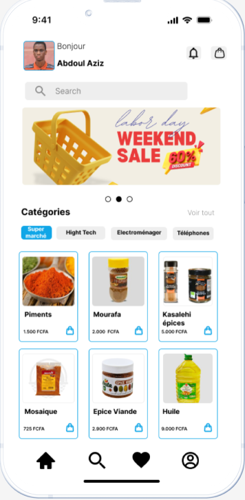 Azelie - Application de marketplace