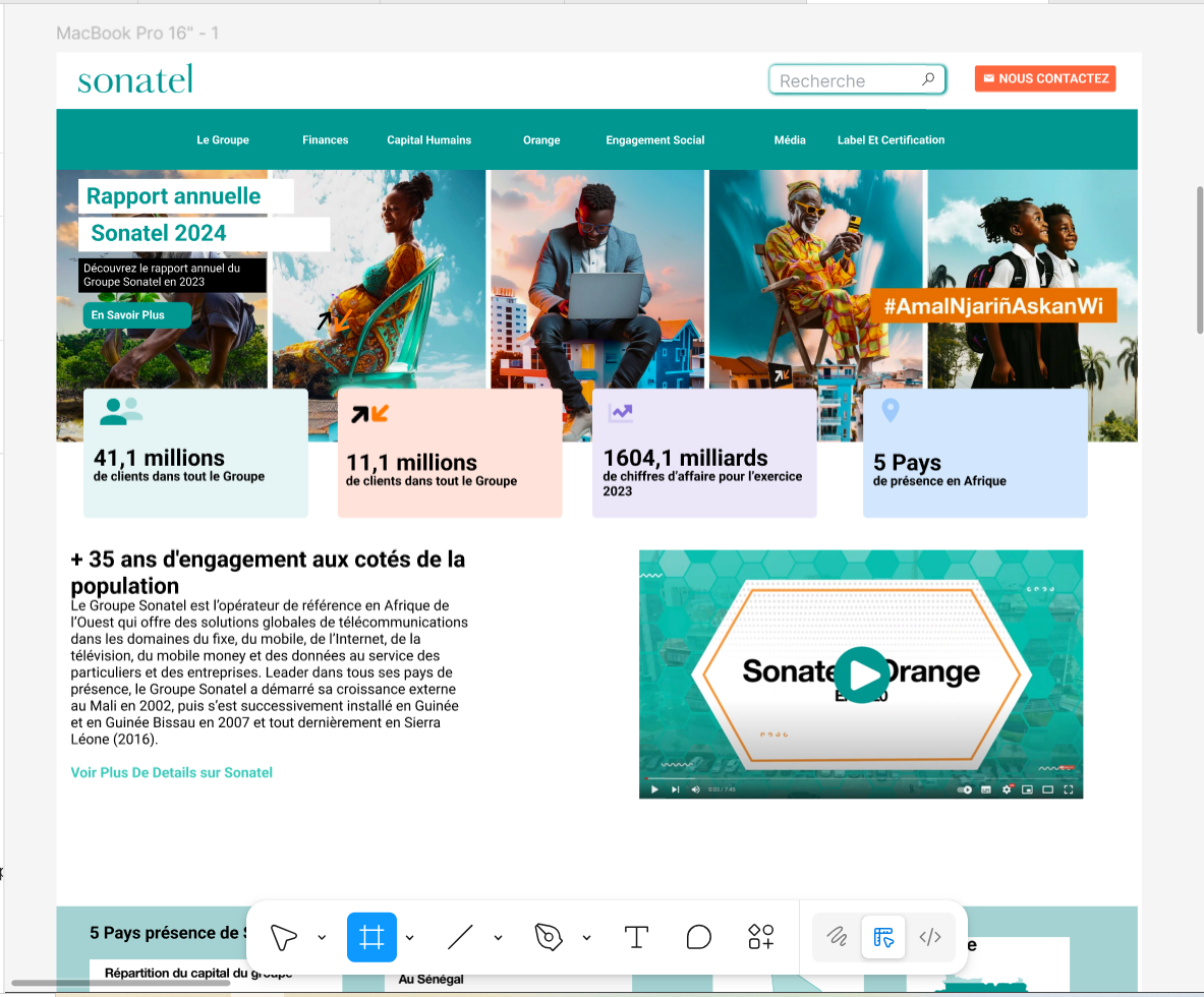 Site Web Sonatel